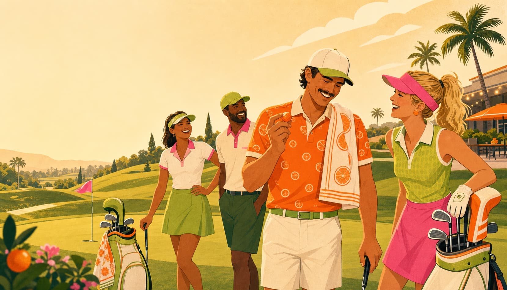 Clementine golfers enjoying a relaxed round
