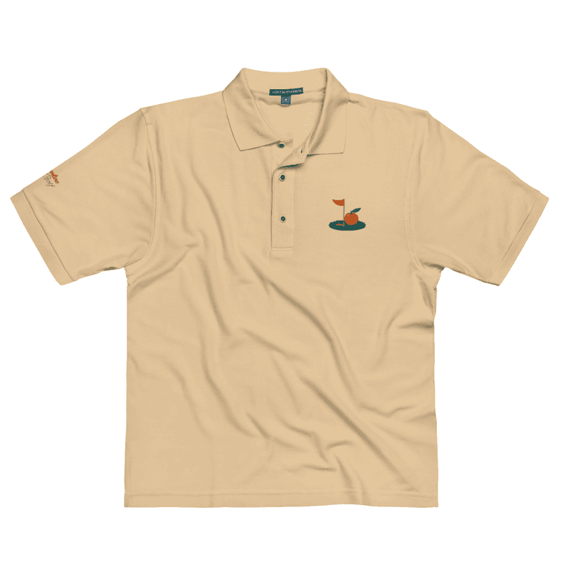 Clementine Men's Golf Polo in Stone